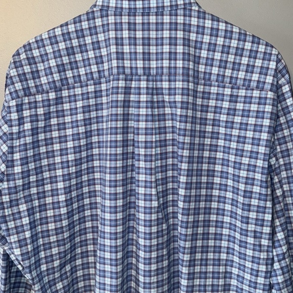 Peter Millar Crown Finish Stretch Sandprint Plaid Shirt - Picture 10 of 12